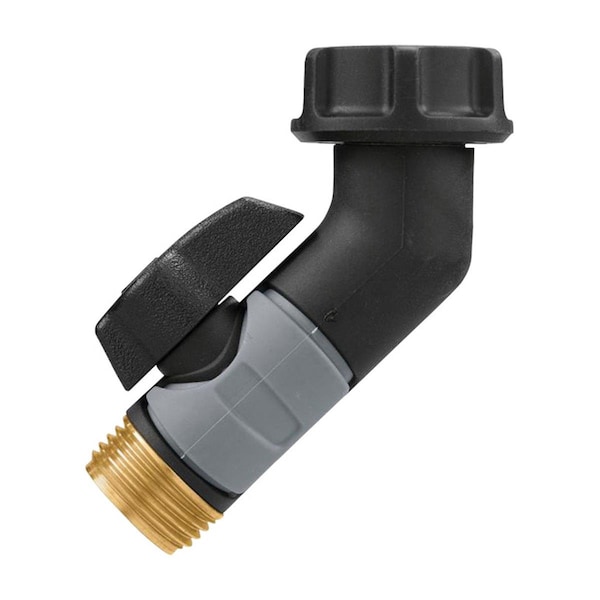 Gan Eden 0.75 in. Metal Threaded Female & Male Gooseneck Hose Adapter GA1491399 - main